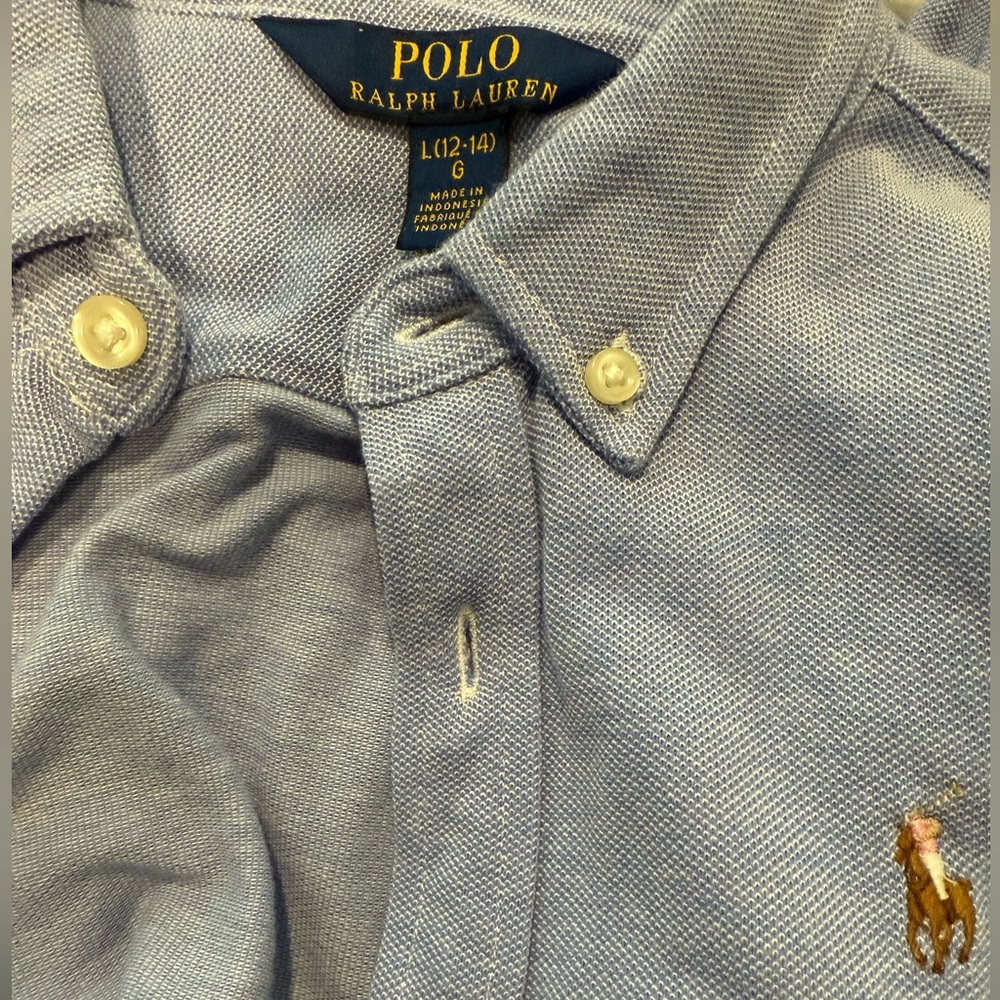 Polo Ralph Lauren Kids Blue Oxford Button-Down Shirt - Picture 5 of 8